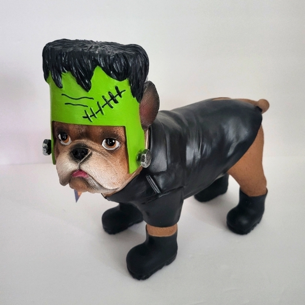 Brand new with tags- humane society Frankenstein bulldog Halloween decoration